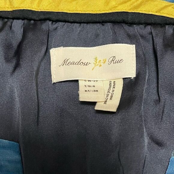 Meadow Rue Anthropologie Scotland Landscape Silk Dress - Picture 6 of 7